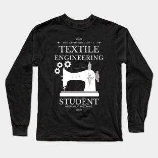 Textile Engineering - Black Version - Engineers Long Sleeve T-Shirt